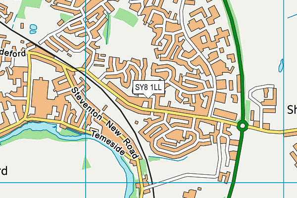SY8 1LL map - OS VectorMap District (Ordnance Survey)