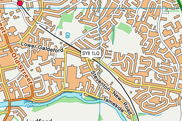 SY8 1LQ map - OS VectorMap District (Ordnance Survey)