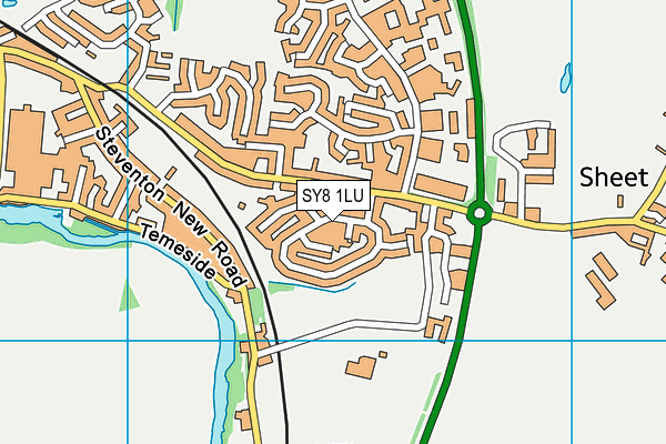 SY8 1LU map - OS VectorMap District (Ordnance Survey)