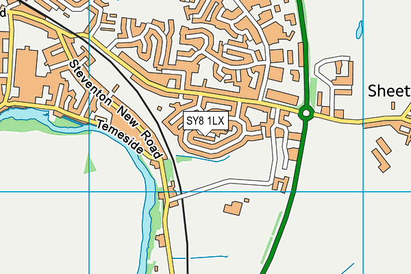 SY8 1LX map - OS VectorMap District (Ordnance Survey)