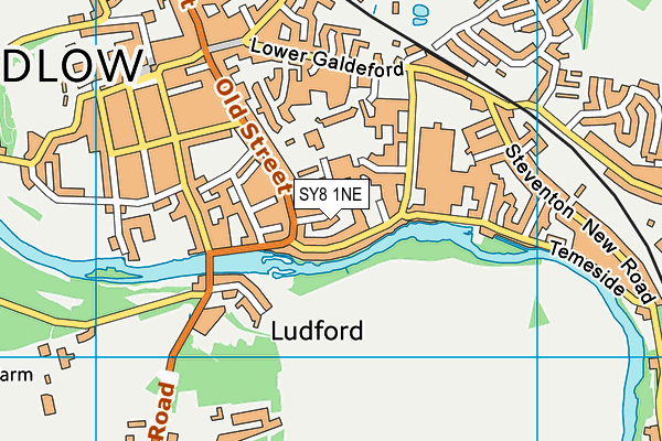 SY8 1NE map - OS VectorMap District (Ordnance Survey)