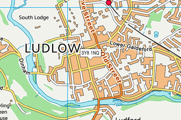 SY8 1NQ map - OS VectorMap District (Ordnance Survey)