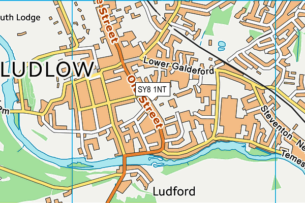 SY8 1NT map - OS VectorMap District (Ordnance Survey)