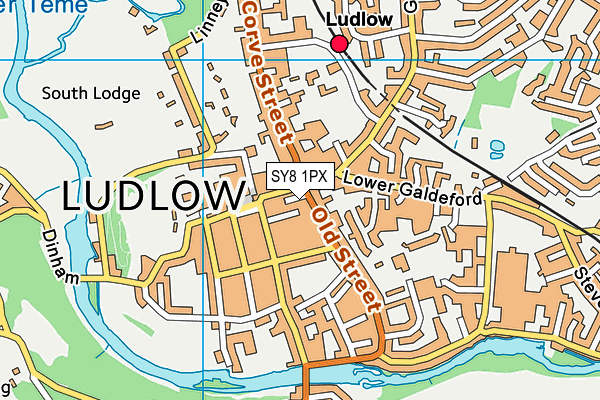 Map of LUDLOW COOKSHOP LTD at district scale