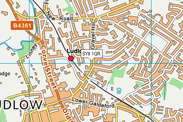 SY8 1QR map - OS VectorMap District (Ordnance Survey)