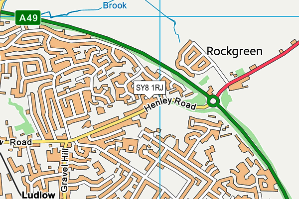 SY8 1RJ map - OS VectorMap District (Ordnance Survey)