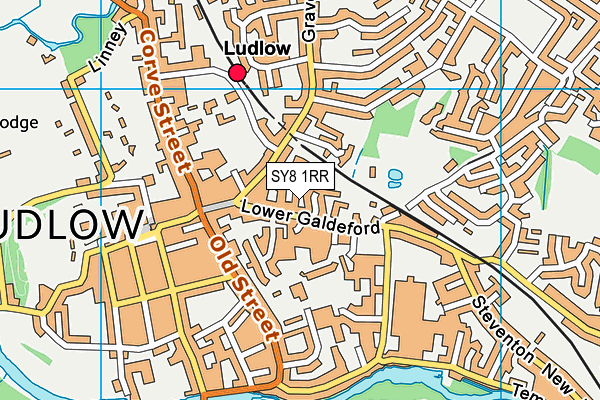 SY8 1RR map - OS VectorMap District (Ordnance Survey)