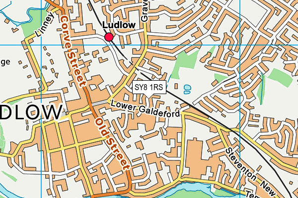 SY8 1RS map - OS VectorMap District (Ordnance Survey)