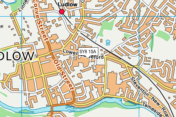 SY8 1SA map - OS VectorMap District (Ordnance Survey)