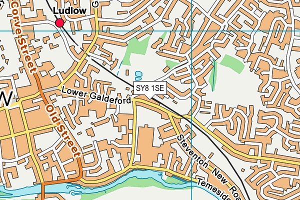 SY8 1SE map - OS VectorMap District (Ordnance Survey)