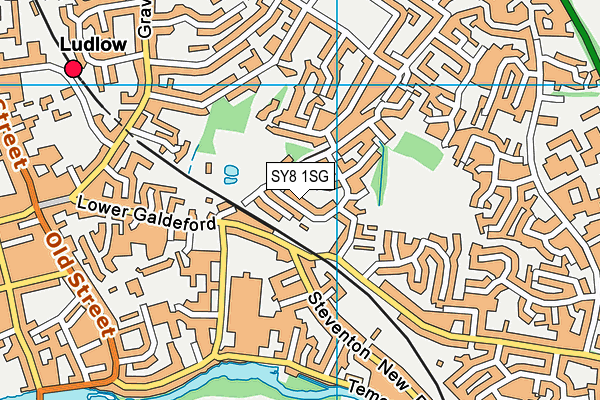 SY8 1SG map - OS VectorMap District (Ordnance Survey)