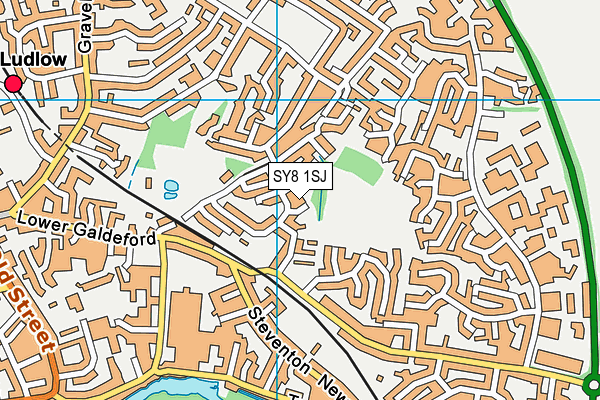 SY8 1SJ map - OS VectorMap District (Ordnance Survey)