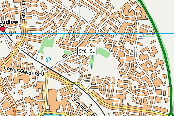 SY8 1SL map - OS VectorMap District (Ordnance Survey)