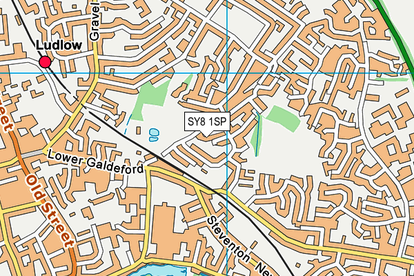 SY8 1SP map - OS VectorMap District (Ordnance Survey)