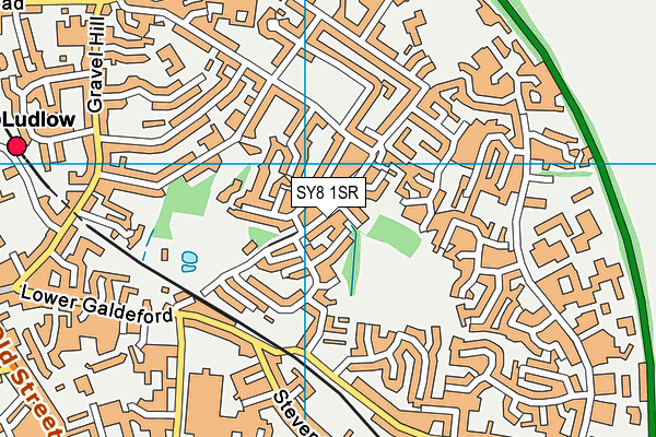 SY8 1SR map - OS VectorMap District (Ordnance Survey)