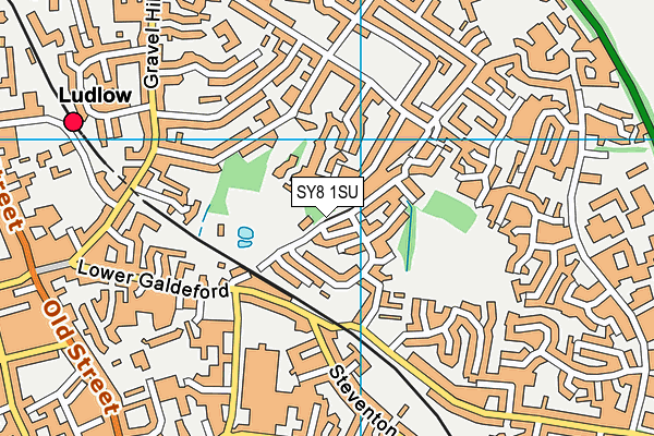 SY8 1SU map - OS VectorMap District (Ordnance Survey)