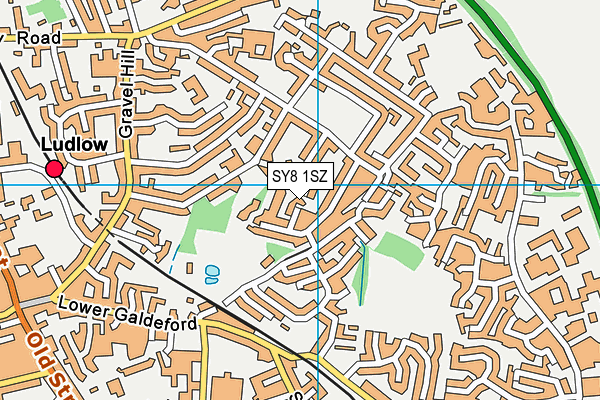 SY8 1SZ map - OS VectorMap District (Ordnance Survey)