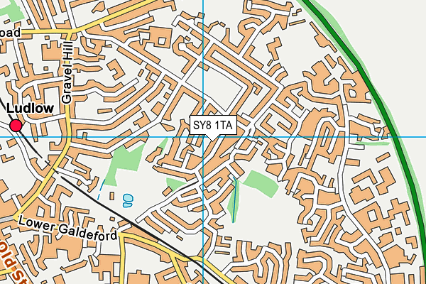 SY8 1TA map - OS VectorMap District (Ordnance Survey)