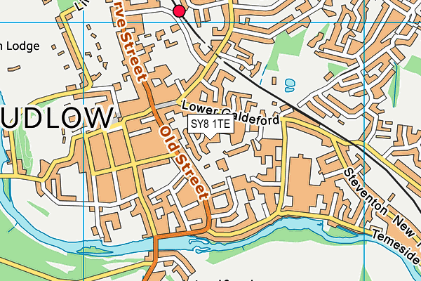 SY8 1TE map - OS VectorMap District (Ordnance Survey)