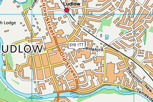 SY8 1TT map - OS VectorMap District (Ordnance Survey)