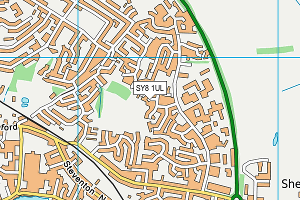 SY8 1UL map - OS VectorMap District (Ordnance Survey)