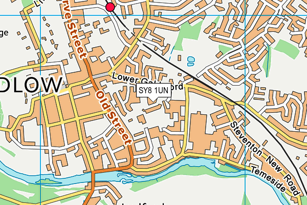 SY8 1UN map - OS VectorMap District (Ordnance Survey)