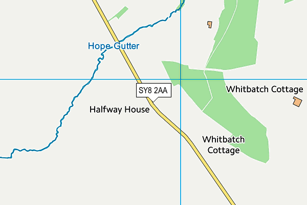 SY8 2AA map - OS VectorMap District (Ordnance Survey)