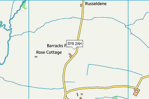 SY8 2AH map - OS VectorMap District (Ordnance Survey)