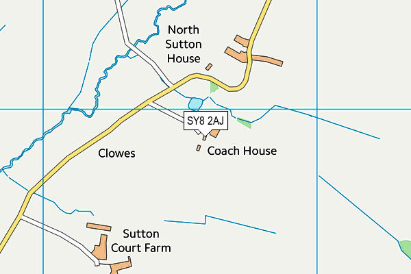 SY8 2AJ map - OS VectorMap District (Ordnance Survey)