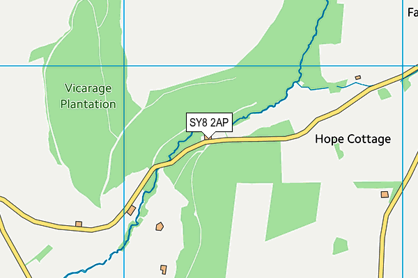 SY8 2AP map - OS VectorMap District (Ordnance Survey)