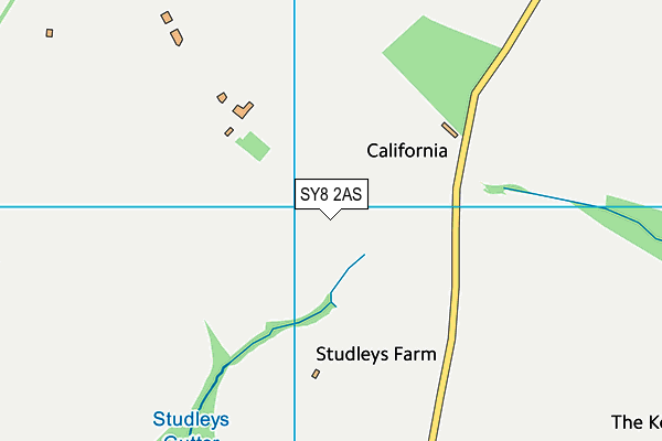 SY8 2AS map - OS VectorMap District (Ordnance Survey)