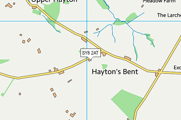 SY8 2AT map - OS VectorMap District (Ordnance Survey)