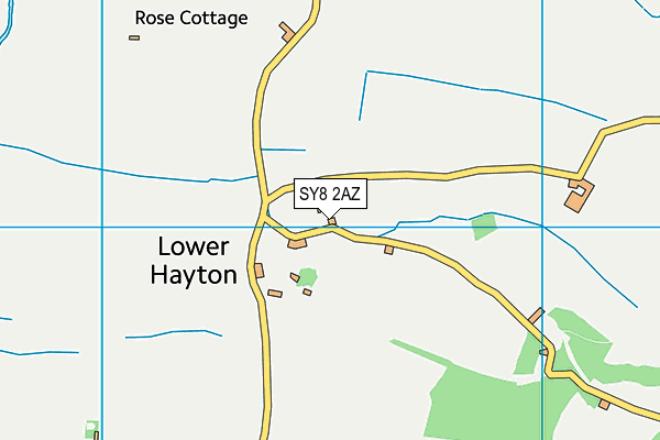 SY8 2AZ map - OS VectorMap District (Ordnance Survey)