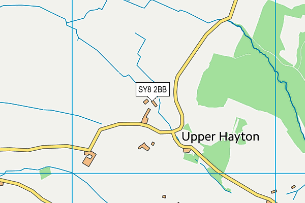 SY8 2BB map - OS VectorMap District (Ordnance Survey)