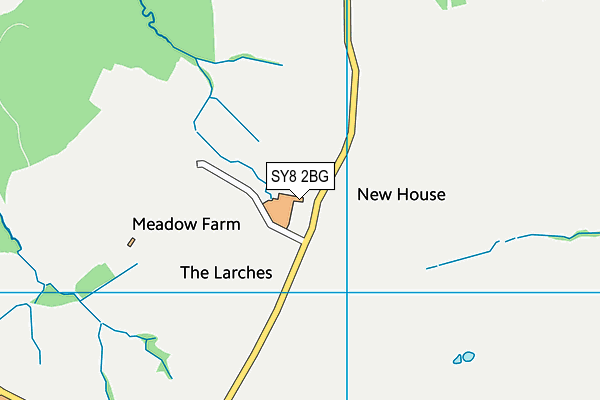 SY8 2BG map - OS VectorMap District (Ordnance Survey)