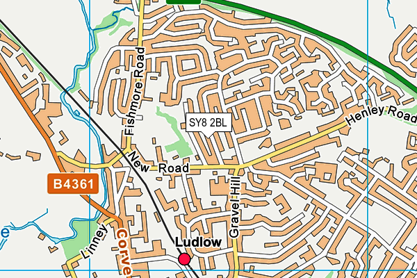 SY8 2BL map - OS VectorMap District (Ordnance Survey)