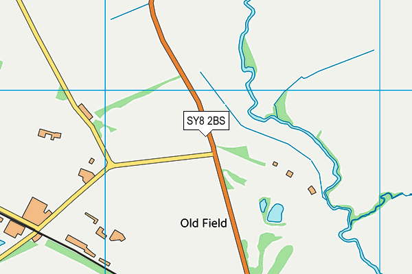 SY8 2BS map - OS VectorMap District (Ordnance Survey)