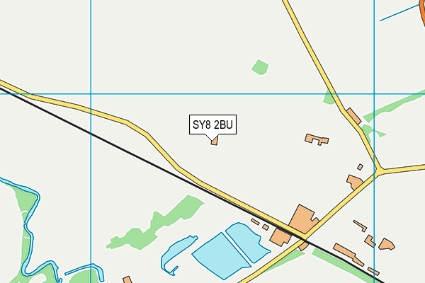 SY8 2BU map - OS VectorMap District (Ordnance Survey)