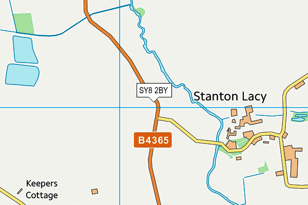 SY8 2BY map - OS VectorMap District (Ordnance Survey)