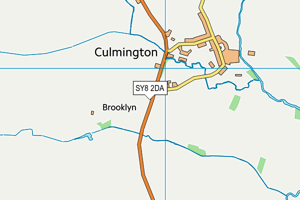 SY8 2DA map - OS VectorMap District (Ordnance Survey)