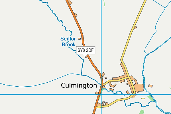 SY8 2DF map - OS VectorMap District (Ordnance Survey)