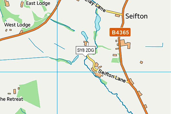 SY8 2DG map - OS VectorMap District (Ordnance Survey)