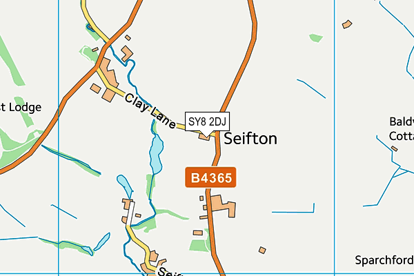 SY8 2DJ map - OS VectorMap District (Ordnance Survey)