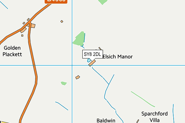 SY8 2DL map - OS VectorMap District (Ordnance Survey)