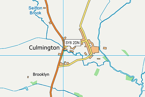 SY8 2DN map - OS VectorMap District (Ordnance Survey)