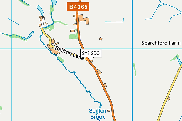 SY8 2DQ map - OS VectorMap District (Ordnance Survey)