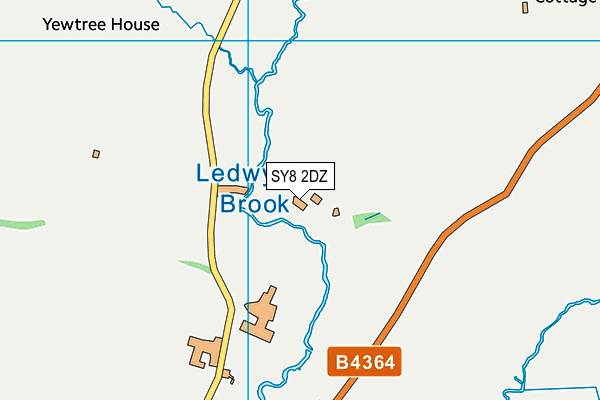 SY8 2DZ map - OS VectorMap District (Ordnance Survey)