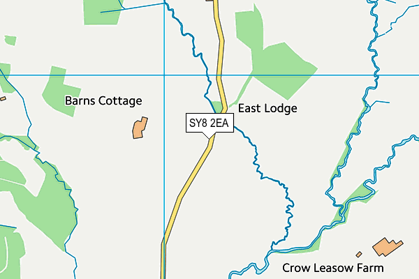 SY8 2EA map - OS VectorMap District (Ordnance Survey)