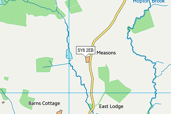 SY8 2EB map - OS VectorMap District (Ordnance Survey)