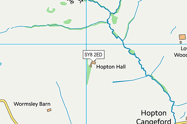 SY8 2ED map - OS VectorMap District (Ordnance Survey)